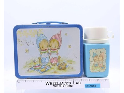 Precious Moments Metal Lunch Box W/Thermos 1975 Hallmark Cards Thermos Vintage