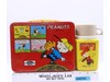 Peanuts/Charlie Brown RED Metal Lunch Box W/THERMOS 1966 Thermos Brand Vintage
