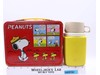 Peanuts/Charlie Brown RED Metal Lunch Box W/THERMOS 1966 Thermos Brand Vintage