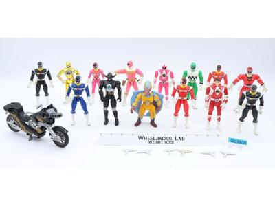 Lot of 14 Power Rangers 1990's 6" Bandai Action Figures