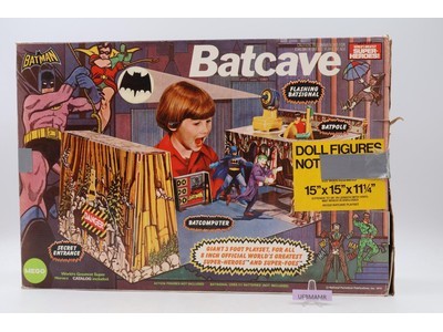 Batcave Worlds Greatest Super Heroes 1974 Mego Vintage Action Figure Playset