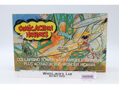 Collapsing Tower W/ Invisible Airplane Comic Action Heroes 1976 Mego Playset