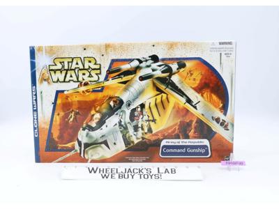 Command Gunship Army of the Republic Star Wars Clone Wars 2003 Hasbro NEW SEALED