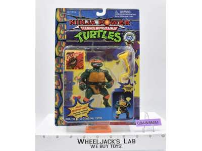 Headdroppin' Mike Teenage Mutant Ninja Turtle Ninja Power TMNT Playmates MOSC