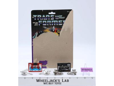 Ravage & Rumble 100% Complete W/CARDBACK 1984 Vintage G1 Transformers