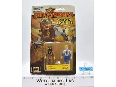 Demon & Nova Dino Riders English Siso 1989 Tyco NEW MOSC SEALED