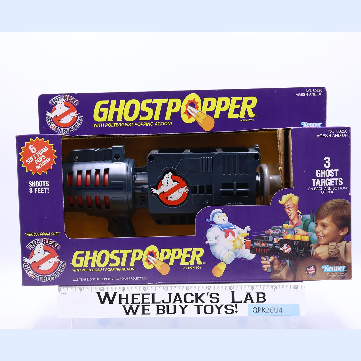 Ghost Popper W/ 3 Targets The Real Ghostbusters 1986 Kenner Vintage NEW SEALED