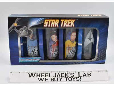 Star Trek Glasses Set of 4 2009 Vandor LLC 16oz Drinking Glasses