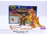 Cave Turtle Don W/ Trippy T-Rex Teenage Mutant Ninja Turtles TMNT 1993 Playmates