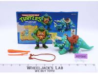 Cave Turtle Leo W/ Dingy Dino Teenage Mutant Ninja Turtles TMNT 1992 Playmates