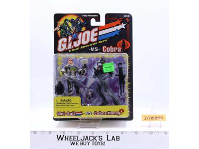 Wet Suit vs Cobra Moray GI Joe vs Cobra 2001 Hasbro Action Figures MOSC SEALED