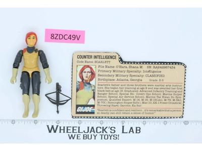 Scarlett V1.5 SWIVEL ARM 100% Complete G.I. Joe 1983 Hasbro Vintage Figure