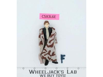 Han Solo Trench Coat 100% Complete Star Wars ROTJ 1983 Vintage Kenner NO REPRO