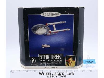Set of 2 Ornaments MAGIC Star Trek 30 Years Hallmark Keepsake MIB NEW 1996
