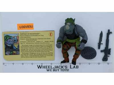 Rocksteady SOFT HEAD Complete Teenage Mutant Ninja Turtles TMNT 1988 Playmates