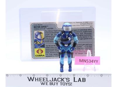 Motor Viper V1 RED CARDBACK 100% Complete G.I. Joe 1986 Hasbro Vintage Figure