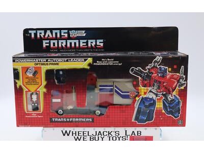 Powermaster Optimus Prime 100% Complete W/Box & Insert 1988 G1 Transformers