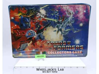 Vinyl Collectors Case W/Tray 1984 Tara Toy Corp. G1 Transformers Vintage