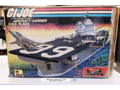 USS Flagg Aircraft Carrier W Box 1985 Vintage GI Joe Action Figure Playset
