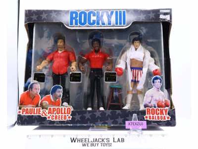 Rocky Apollo & Paulie Rocky III 2006 Jakks Pacific Action Figure Set NEW MISB