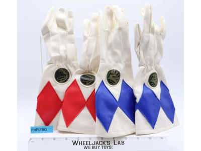 Blue & Red Ranger Gloves Mighty Morphin Power Rangers 1994 Bandai Role Play