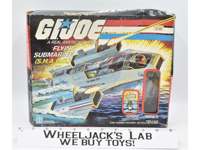 S.H.A.R.C. Flying Submarine COMPLETE w/ Box GI Joe 1984 Hasbro Action Vintage