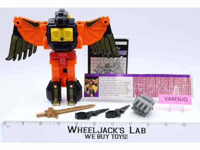 Divebomb Predaking 100% Complete NEAR MINT METAL 1986 G1 Transformers Figure