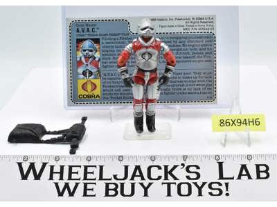 A.V.A.C MAIL AWAY RED BACK 100% Complete GI Joe ARAH Hasbro 1986 Figure
