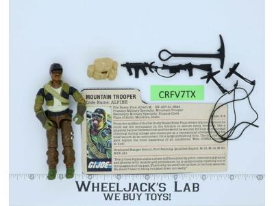 Alpine V1 100% Complete G.I. Joe 1985 Hasbro Vintage Action Figure
