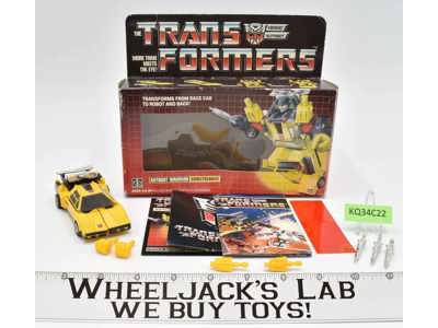 Sunstreaker w/BOX 100% Complete Vintage Hasbro G1 Transformers 1985 Figure