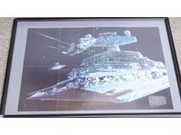 Space Chase Poster National Geographic World Magazine Star Wars Lucasfilm 1980