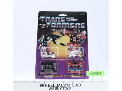 Ravage & Rumble G1 Transformers 1985 Hasbro Action Figure NEW MOSC SEALED