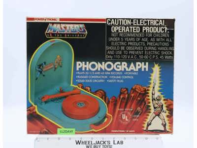 Phonograph Record Player He-Man Masters of the Universe MOTU 1985 Nasta