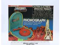 Phonograph Record Player He-Man Masters of the Universe MOTU 1985 Nasta