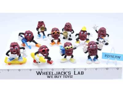 Lot of 10 California Raisins 1980's Applause Miniature PVC Figurines