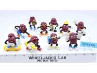 Lot of 10 California Raisins 1980's Applause Miniature PVC Figurines
