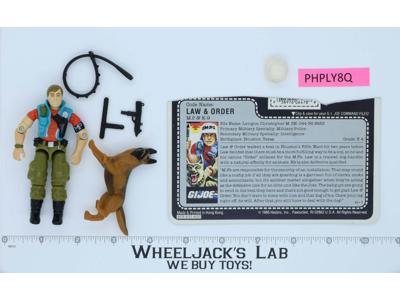 Law & Order V1 100% Complete G.I. Joe 1987 Hasbro Vintage Action Figure