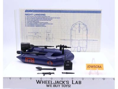 Cobra Night Landing Raft 100% Complete G.I. Joe 1985 Hasbro Vintage Vehicle