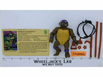 Donatello HARD HEAD 100% Complete Teenage Mutant Ninja Turtle 1988 Playmates