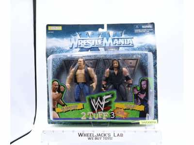 Steve Austin & Undertaker 2 Tuff 3 WWF 1998 Jakks Pacific NEW SEALED