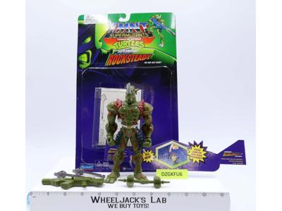 Supermutant Rocksteady 100% Complete W/Card TMNT 1994 Playmates Action Figure