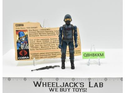 Cobra V1 Straight Arms 100% Complete G.I. Joe 1982 Hasbro Vintage Action Figure