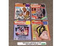 WWF Lot of 4 1989 Wrestling 89 COMPLETE Hogan Flair Rude Sting