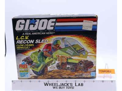 L.C.V. Recon Sled 100% Complete GI Joe 1986 Hasbro Vintage Action Figure Vehicle