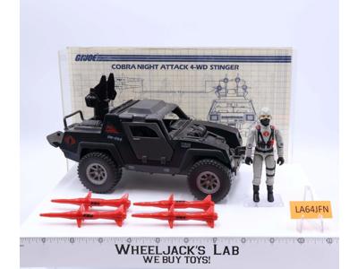 Stinger W/Driver 100% Complete GI Joe Hasbro 1984 Vintage Vehicle Action Figure