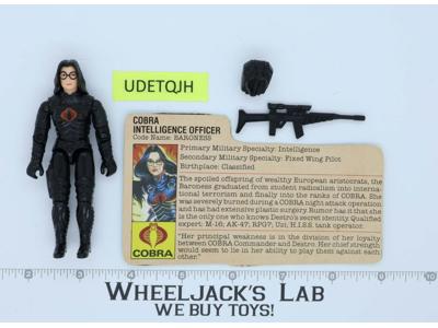 Baroness V1 100% Complete G.I. Joe 1984 Hasbro Vintage Action Figure