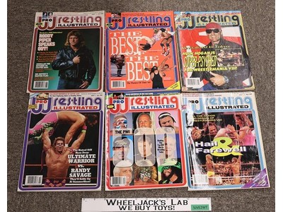 WWF 1992 Pro Wrestling Illustrated Magazine Lot of 6 w/ Posters *Hulk Hogan*