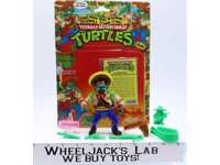 Bandito Bashin' Mike 100% Complete W/Card TMNT 1992 Playmates Action Figure