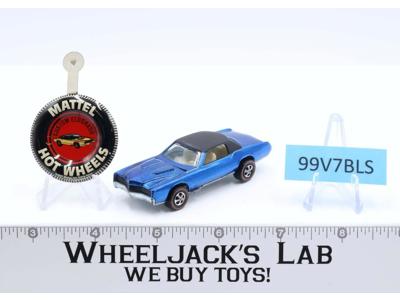 Custom Eldorado Blue With Button 1968 Hot Wheels Mattel Vintage Redline RL