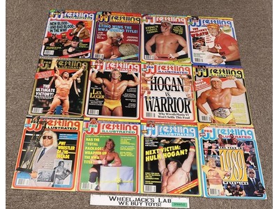 WWF Complete 1990 Pro Wrestling Illustrated Magazine PINUPS Sid Sting Hart Muta